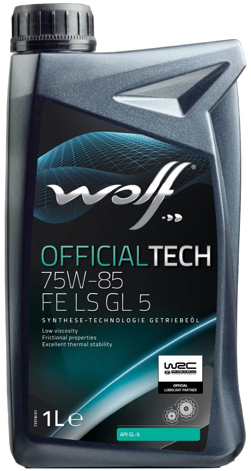 Wolf olio trasmissione officialtech fe ls gl 5 olio cambio 1 l offt. 75w85 fe ls