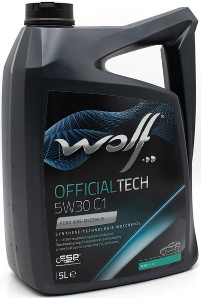 Motore di lupo Olio ufficiale di Officialtech C1. Motoroil 5W30 5L Off.tech C1