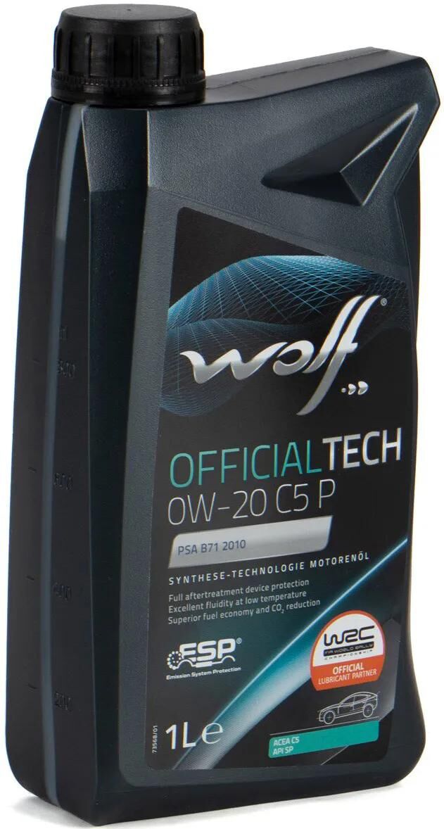 Wolf motoröl officialtech c5p motoroil 0w20 1l offi.tech c5p