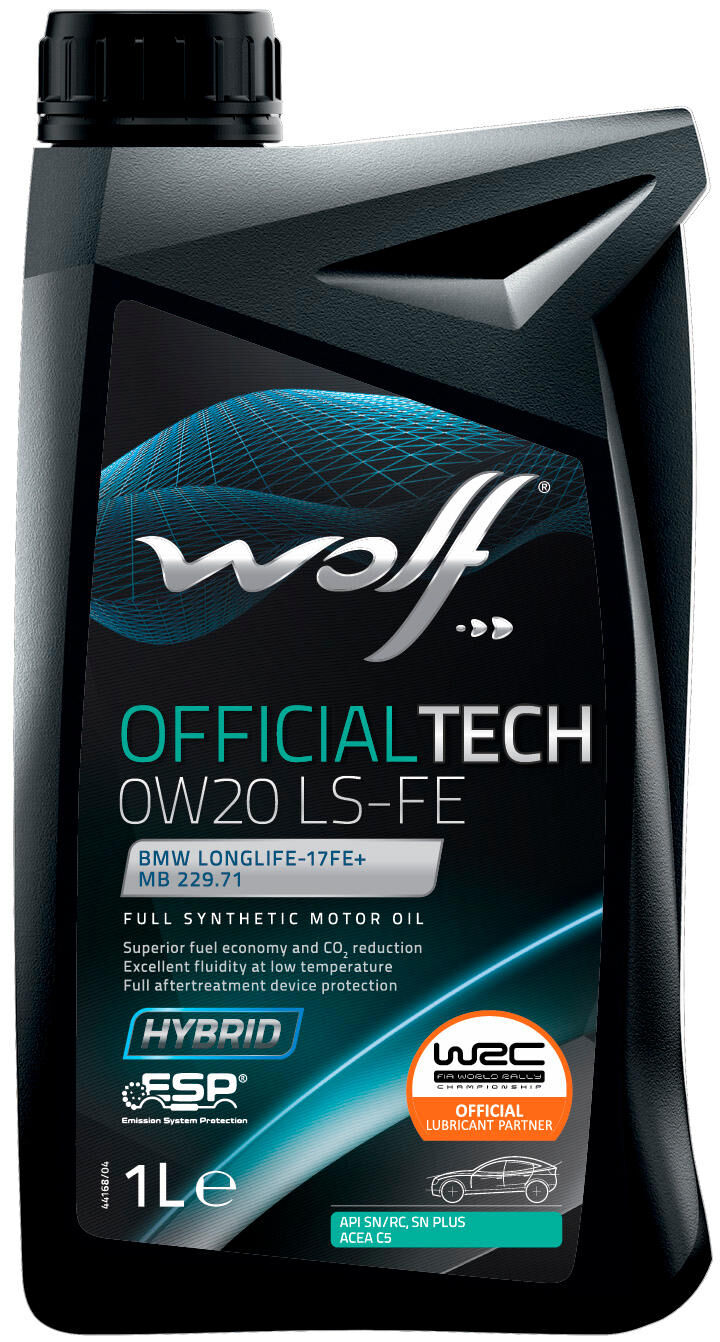 Wolf Motor Oil OfficerTech LS Fe. MOTOROIL 0W20 1L OFF.Tech LS-FE