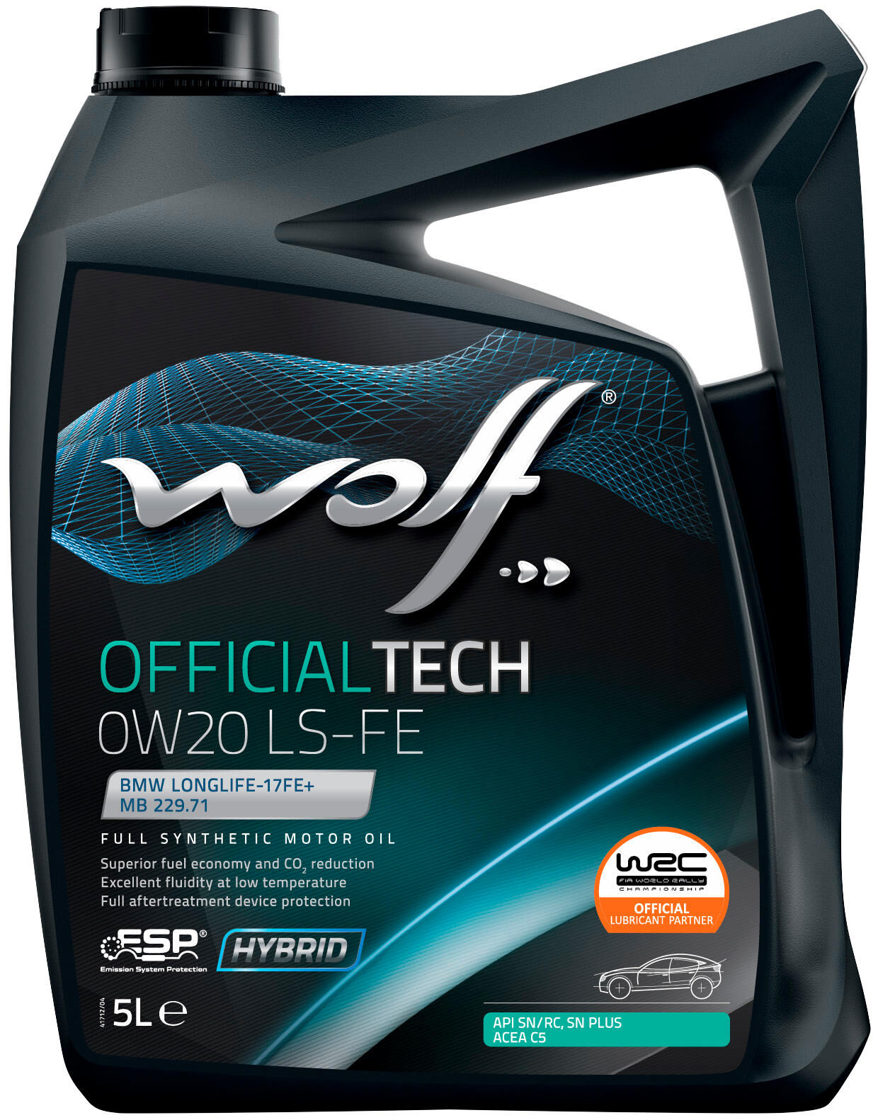 Wolf motoröl officialtech ls fe motoroil 0w20 5l off.tech ls-fe