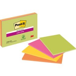 Blocco note autoadesivo post-it 4 x 45 fogli 101 x 152 mm vergini multicolore