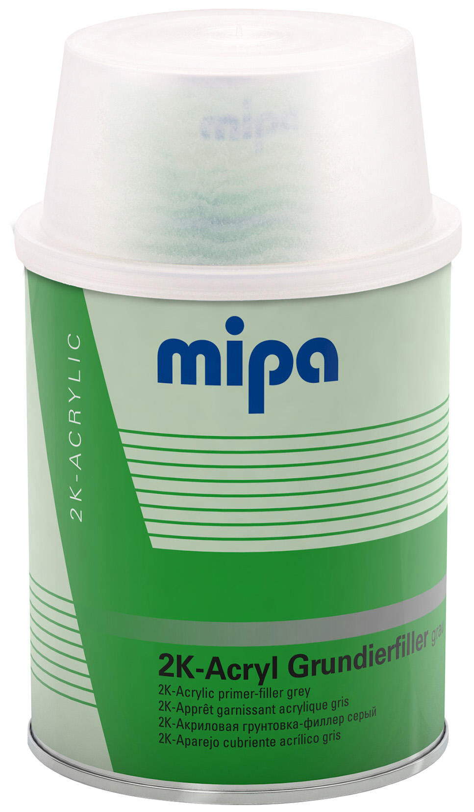 MIPA 2K Crimera acrílica de relleno gris 1 ltr.