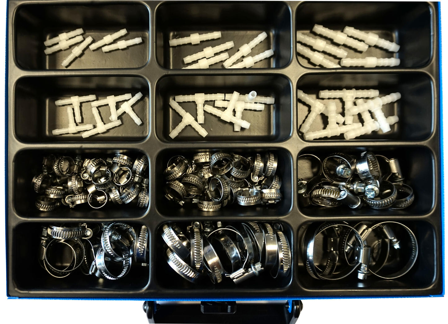 Dresselhaus assortiment slangklemmen sort. clamps+connectors