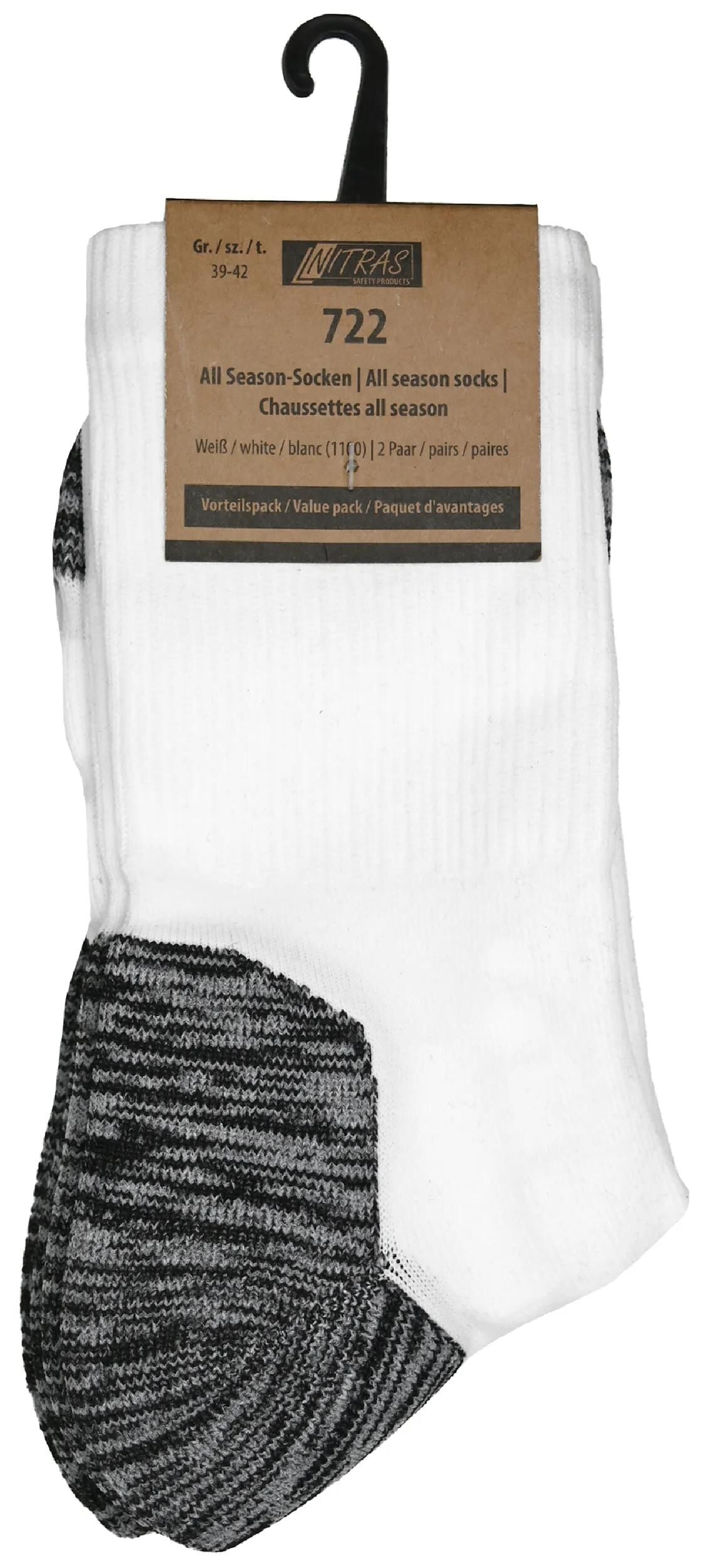 Nitras safety sokken all season alls. socks we gr. 35-38 nitras 1pk with 2 pairs