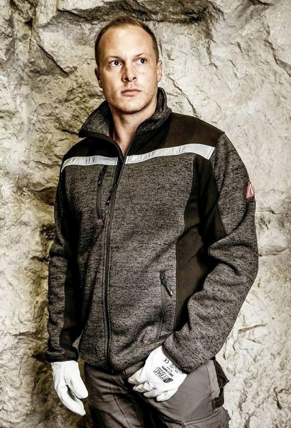 Giacca softshell a maglia di sicurezza dei nitras. Motion Tex Plus Black