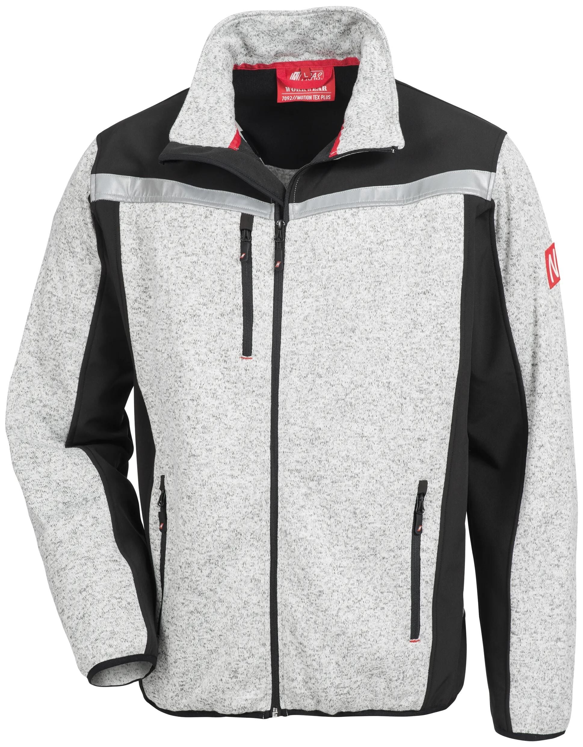 Giacca softshell a maglia di sicurezza dei nitras. Motion Tex Plus Grey