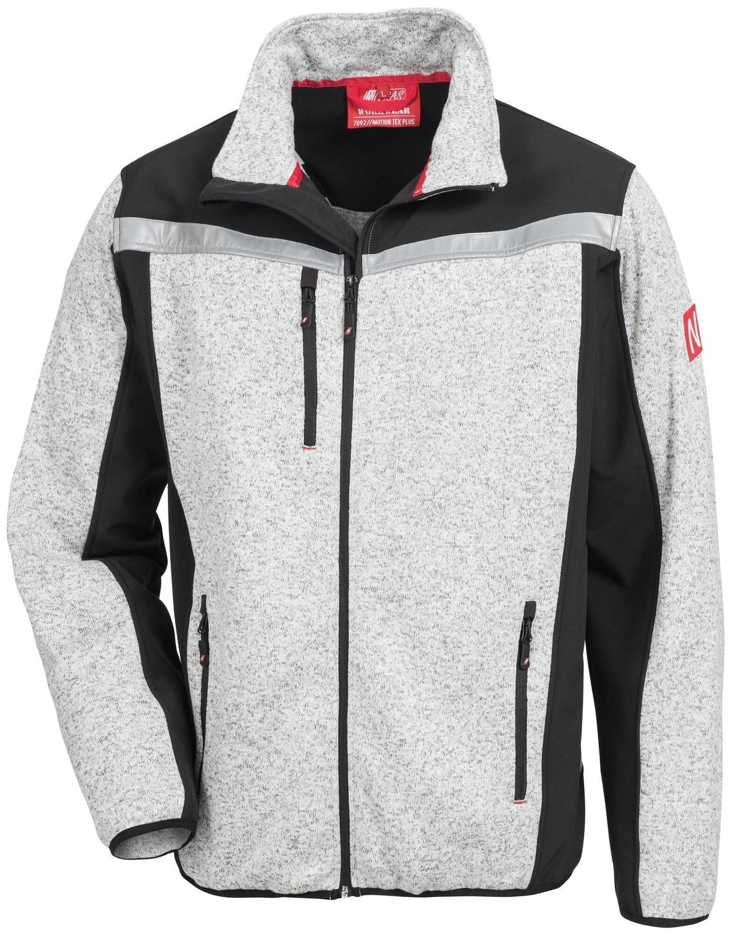 Giacca softshell a maglia di sicurezza dei nitras. Motion Tex Plus Grey