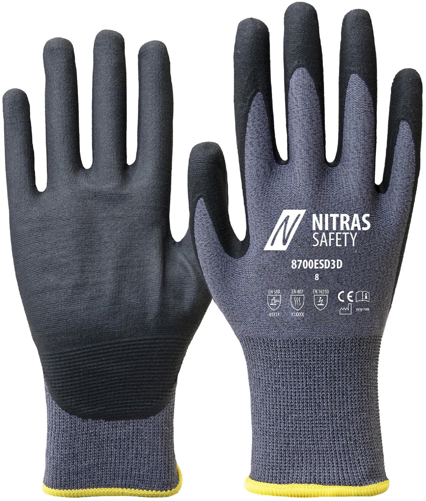 Nitra Safety Glove Grey Size 9 Nitras