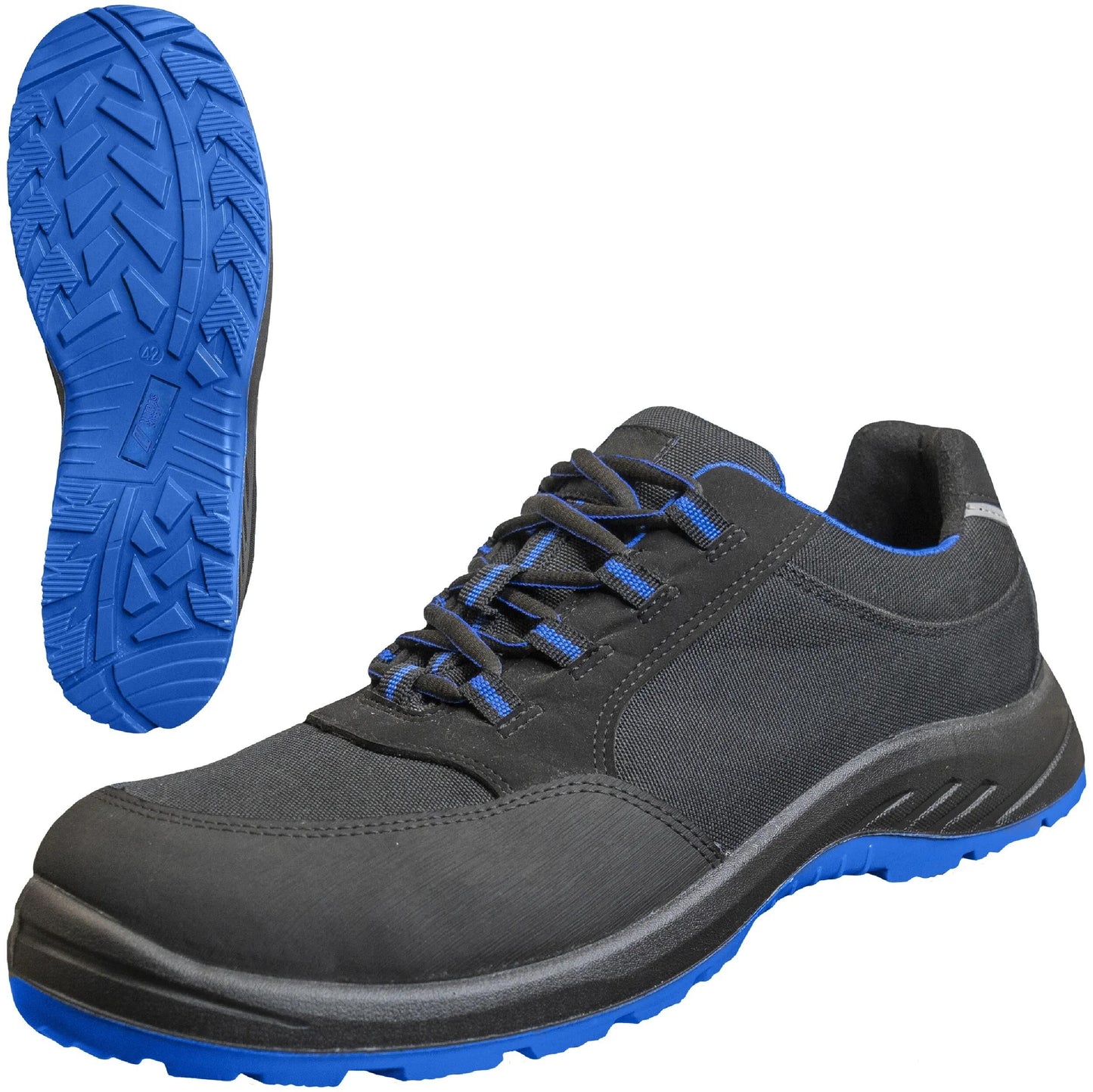 Nitras safety halbschuh solid step safety shoes gr. 40 nitras solid step blue