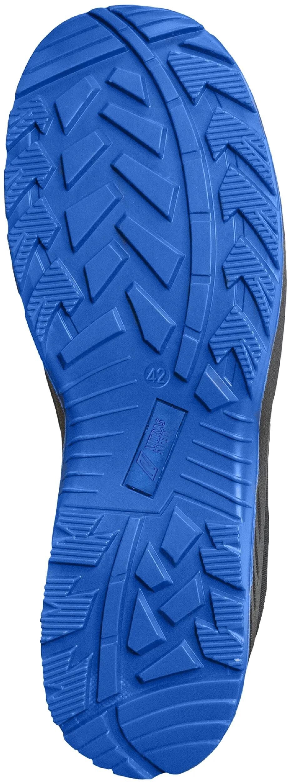Nitras safety halbschuh solid step safety shoes gr. 45 solid step mid blue
