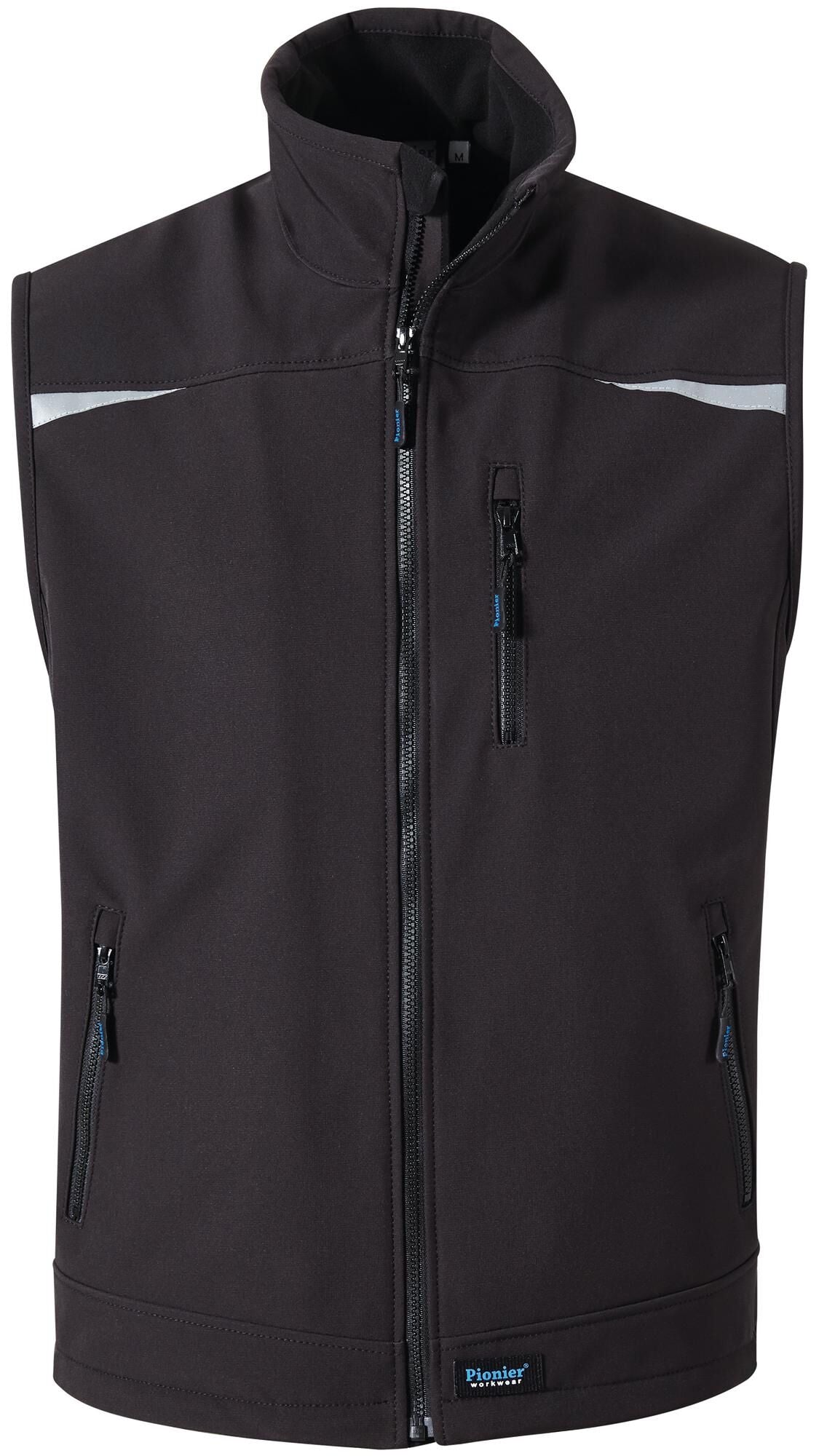 Pionier workwear softshell vest uni softshell vest gr. m pioneer black