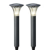 Juego de 2 enchufes solares LED para jardín Lumineo. 49x17cm