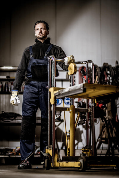 Nitras Safety Dungarees Nitras Mot.Tex Plus 50 Marine Black