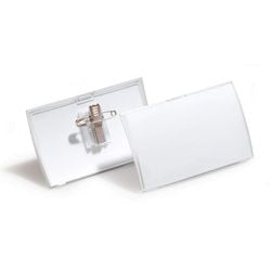 Morsetto combinato per badge clickfold durevole 8211 pp 75x40mm 25 pezzi
