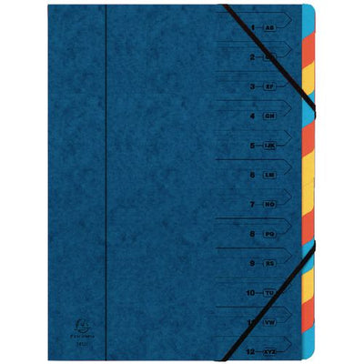 Ordenar carpetas exacompta 5222z azul a4