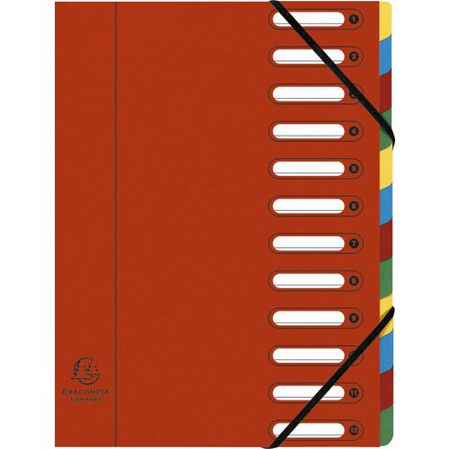 Prelegatore exacompta 55125e cartoncino a4 rosso