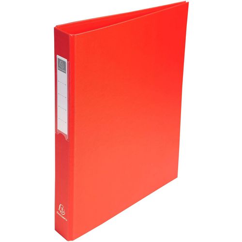 Raccoglitori ad anelli exacompta cartone pp 26x32 cm larghezza dorso 4 cm rosso meccanismo a D a 4 anelli