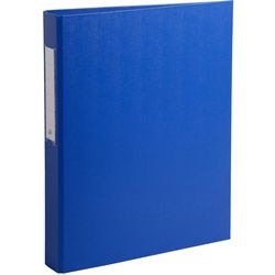 Raccoglitori ad anelli exacompta cartone pp 26x32 cm larghezza dorso 4 cm blu meccanismo a 2 anelli