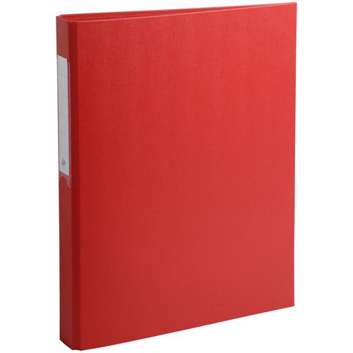Raccoglitori ad anelli exacompta cartoncino pp 26x32 cm larghezza dorso 4 cm rosso meccanismo a D a 2 anelli