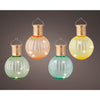 Lumineo led solar bulb ø8-h11cm pastelkleuren