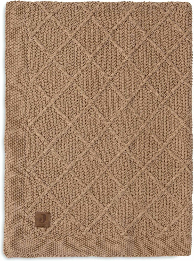 Jollein - coperta per lettino 100x150 cm - coperta per bebè - maglia biscotto a quadri