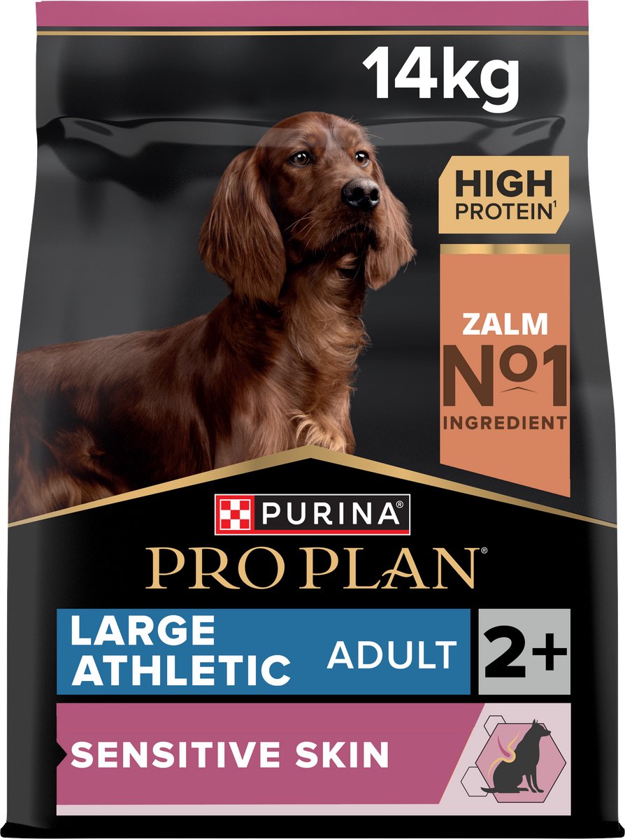 Pro plan purina piel sensible adulto atlético grande - comida para perros - salmón - 14 kg