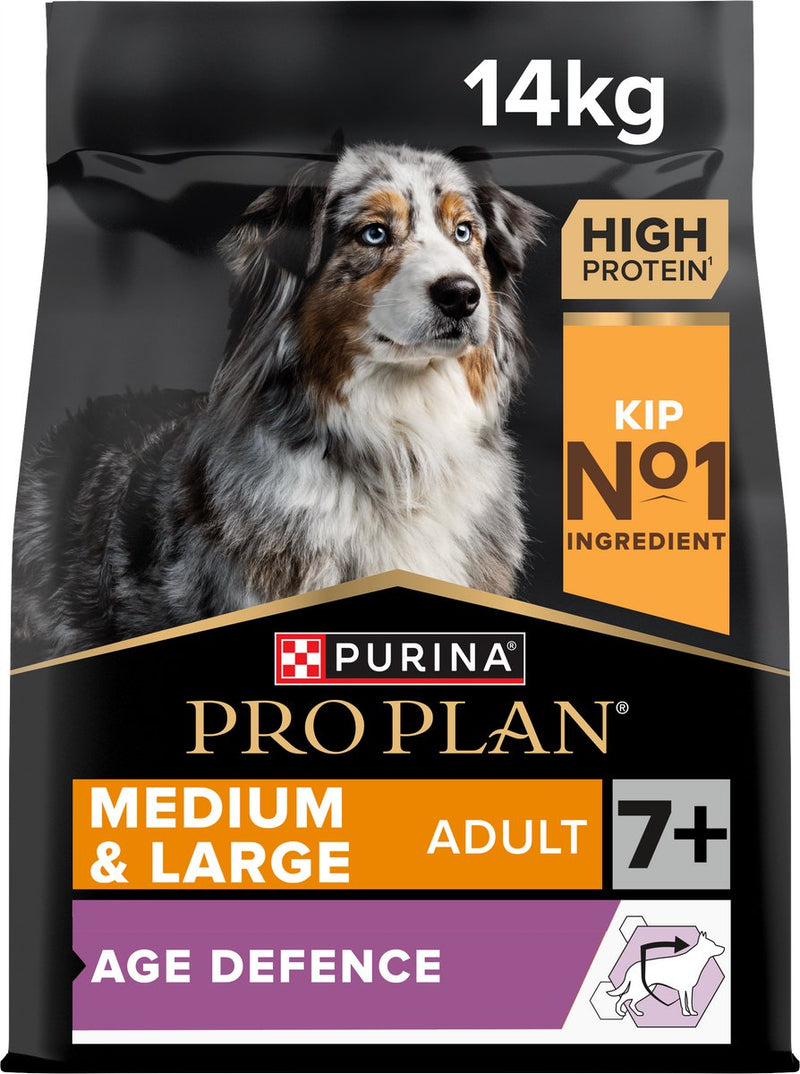 Pro plan purina age defence senior (7+) - cibo per cani - pollo - 14 kg
