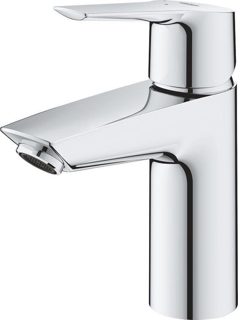 Rubinetto lavabo Grohe start - risparmio idrico - bocca bassa - con piletta push-open - cromo