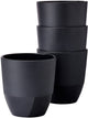 Mepal cup silueta - 4x 200 ml - tazza da caffè - nero nordico