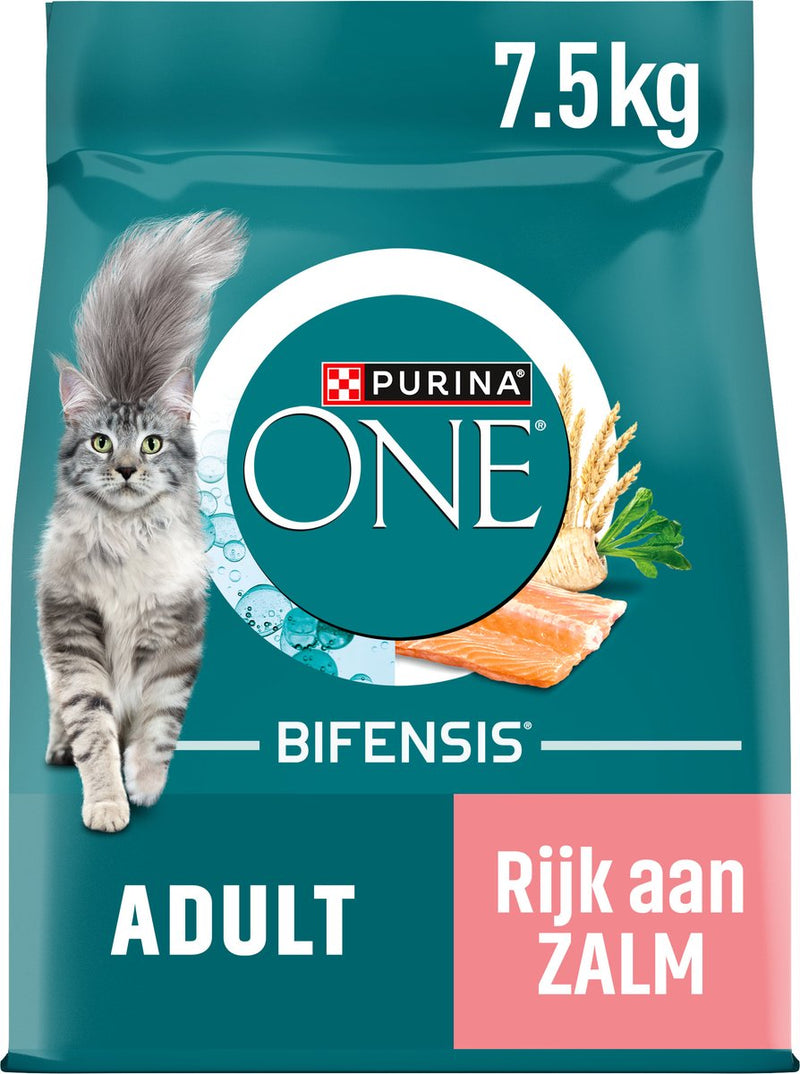Purina one purina® one® adulto - comida para gatos - salmón integral en grano - 7,5 kg
