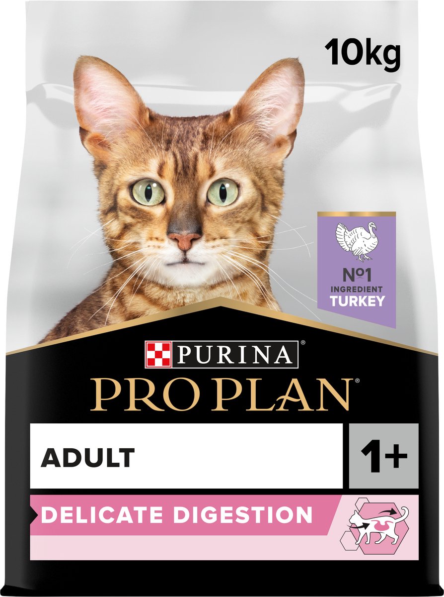 Pro plan adulto digestión delicada - comida seca para gatos - pavo - 10 kg