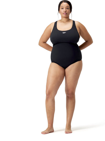 Speedo Endurance+ Medalist (+) Bañador deportivo para mujer - negro