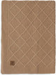 Jollein - deken ledikant 100x150cm - dekentje baby - check knit biscuit
