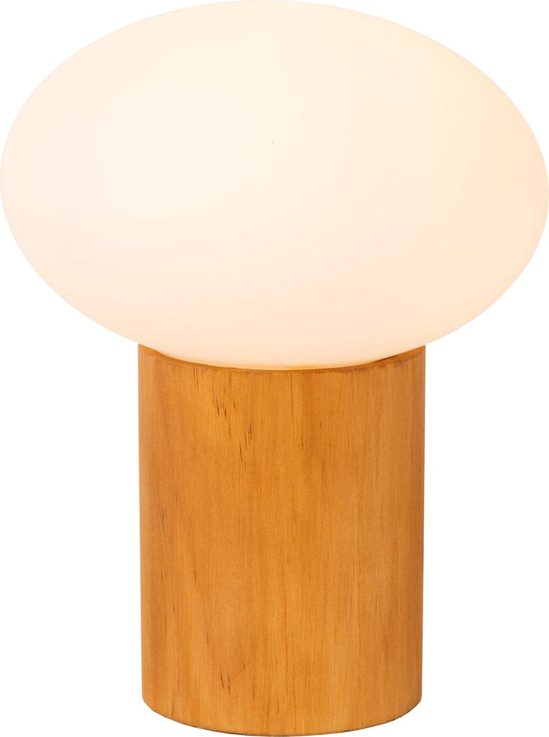 Lucide Birtle - lampada da tavolo - 1xg9 - opale - japandi