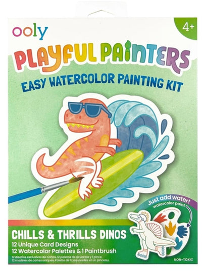 Ooly - pintores juguetones - set de pinturas de acuarela - escalofríos emociona a los dinosaurios