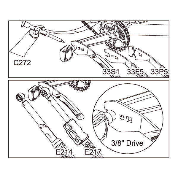 Pedal Key ICETOOLZ 15 mm