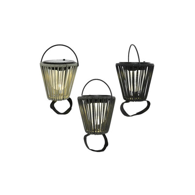 Lumineo illuminazione solare per balcone in ferro bianco caldo