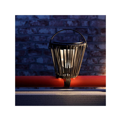 Lumineo illuminazione solare per balcone in ferro bianco caldo