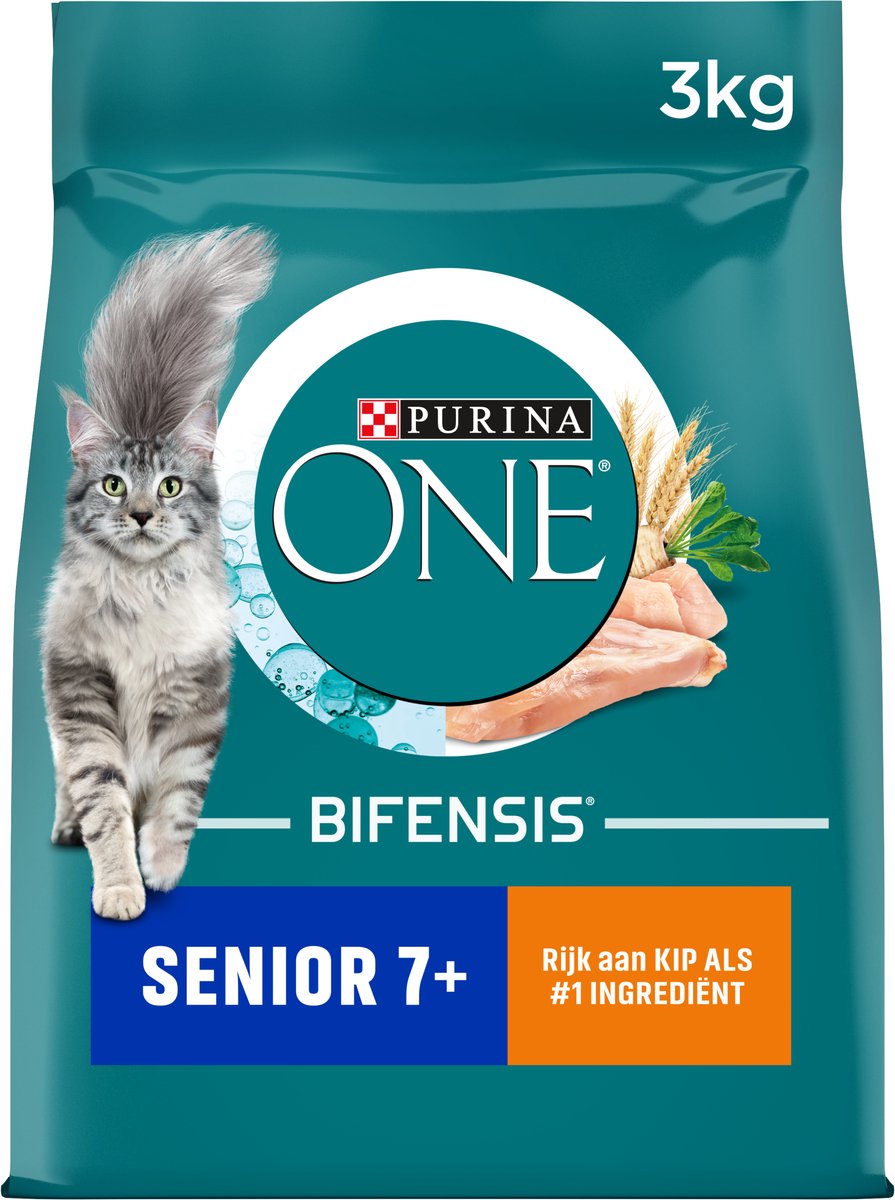 Purina one senior - comida seca para gatos - pollo integral - 3 kg