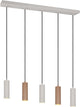Trio soka - lampada a sospensione - moka - escl. 5x gu10 5 w - montaggio a soffitto - regolabile in altezza