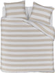 Riviera maison striped dekbedovertrek - lits-jumeaux xl - 260x200 220 - zand