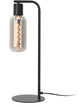 Eglo majone tafellamp - e27 - 50,5 cm - zwart grijs - smoke glas - rookglas