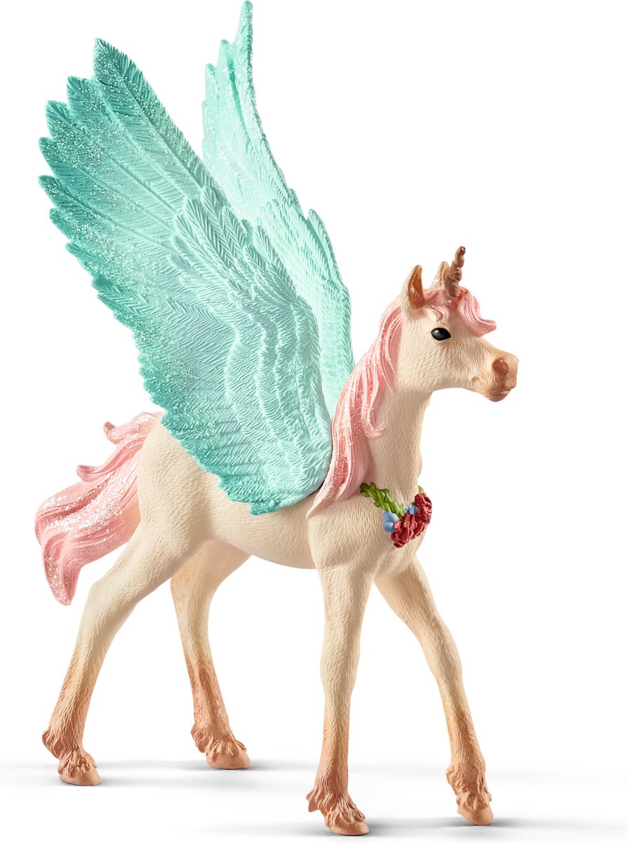 Schleich bayala - Pegaso unicorno decorato, puledro - figura da gioco - giocattoli per bambini per ragazzi e ragazze - da 5 a 12 anni - 70575