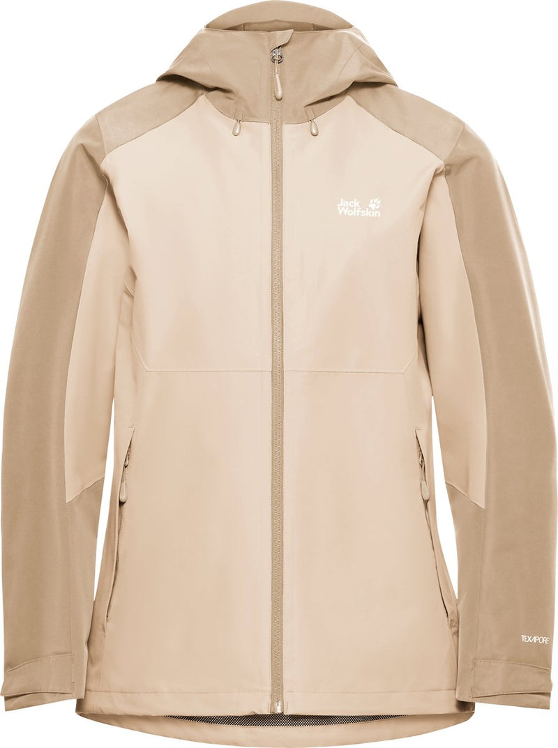 Jack wolfskin wildbound 2l jkt w giacca da esterno da donna-oyster