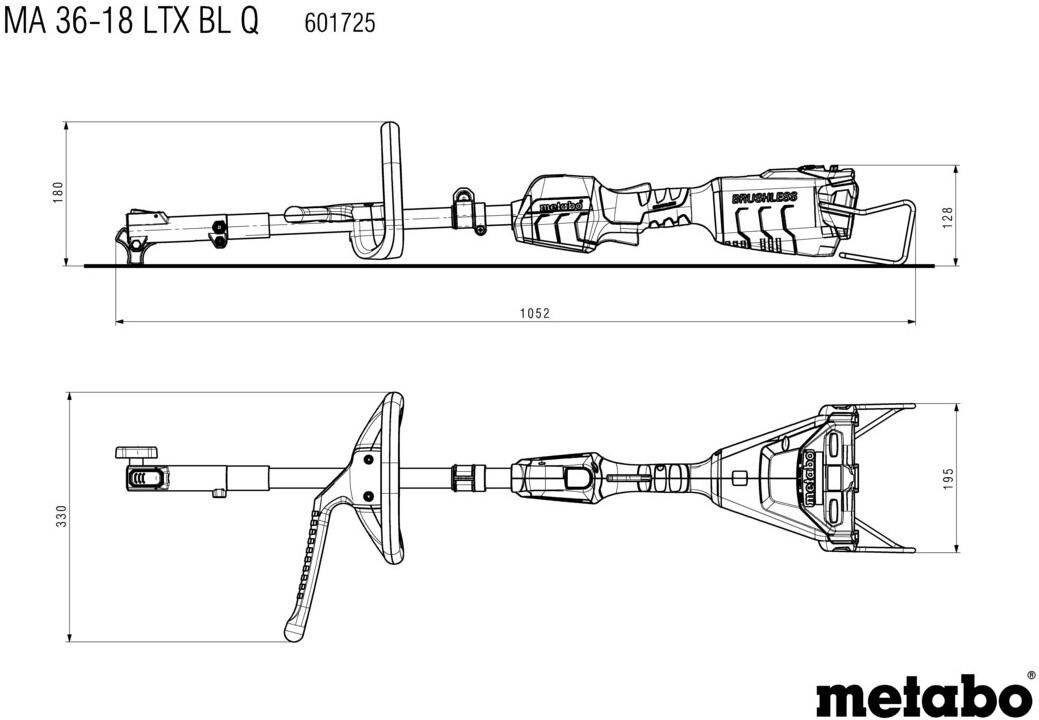 Metabo multifunctionele aandrijving ma 36-18 ltx bl q battery multifunctional d ma 36-18 ltx bl q