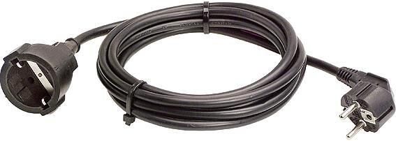 As-schwabe verlängerungskabel plastic sheathed cable black l 5m