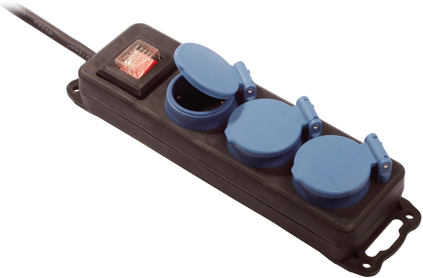 As-schwabe meervoudige verdeler socket strip 3-fach