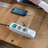 Brennenstuhl adapter usb socket adapter burning chair 2.4a, white