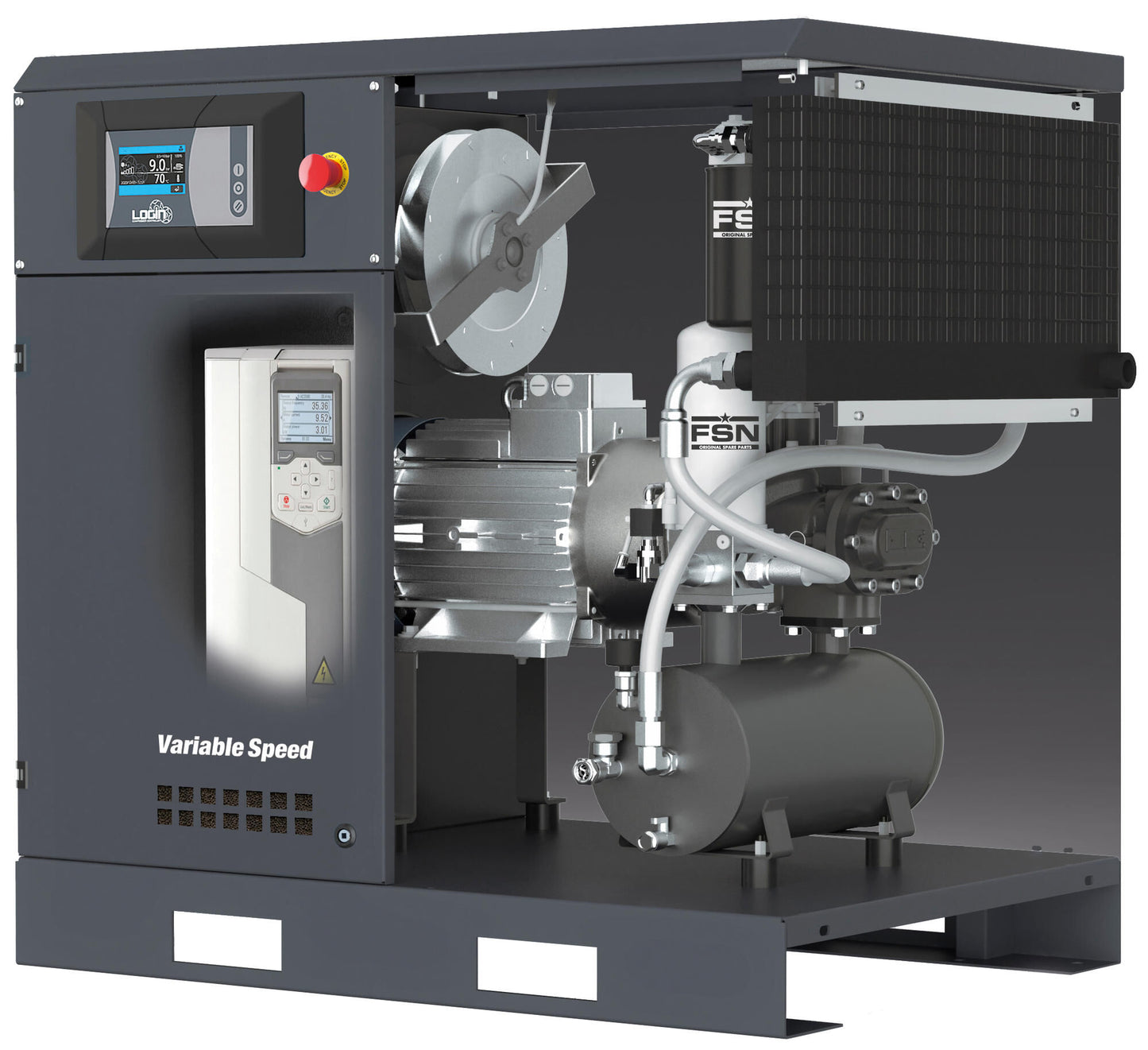 Aircraft compressor a-k-max 7,5-10-270 k vs (ie3) compressor a-k-max 7,5-10-270k vs
